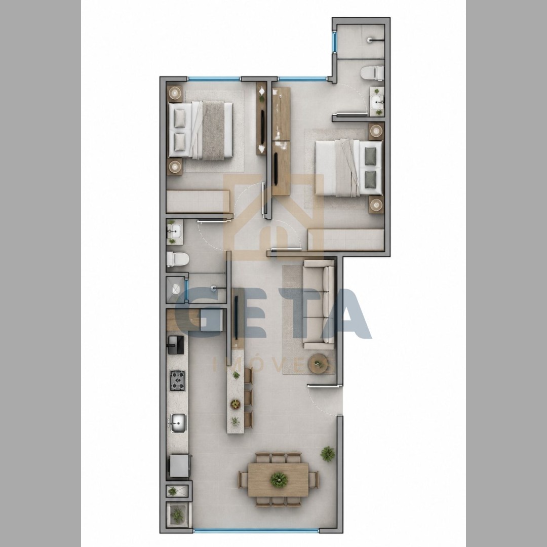 Apartamento 2 quartos para Venda no bairro Rio Pequeno em Camboriú