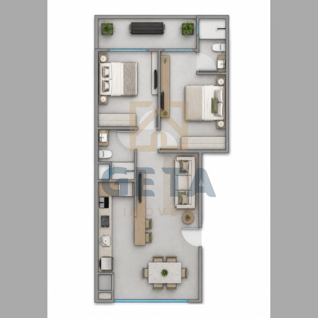 Apartamento 2 quartos para Venda no bairro Rio Pequeno em Camboriú